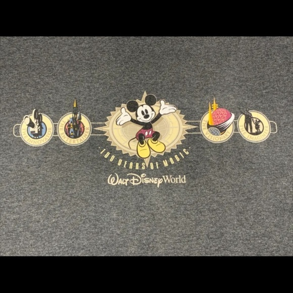 Walt‎ Disney World - 100 Years Of Magic - Gray Shirt - XL.